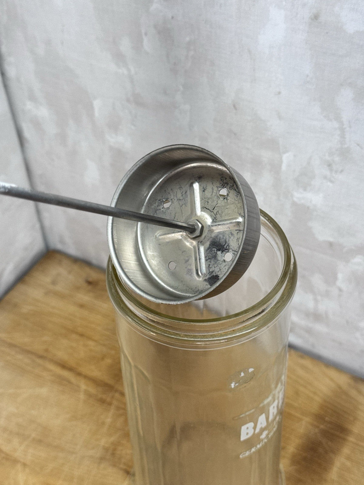 barbicide disinfectant jar vintage #1192