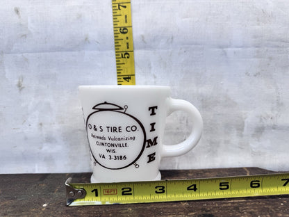 Clintonville Wisconsin Coffee Cup Vintage C & S Tire Co. #1046