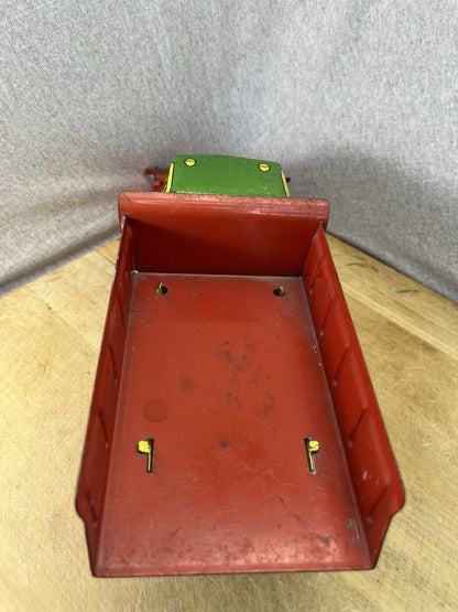Wyandotte Tin Litho Toy Dump Truck W/ Plow