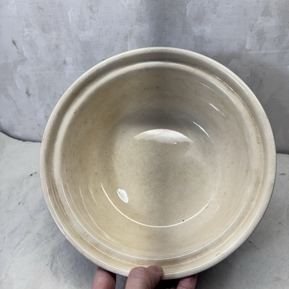 Blue Harker White Rose Carv-Kraft Cameoware Pottery Casserole Vintage