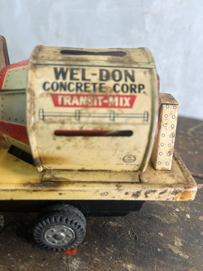 Tin Litho Cement Truck Non Working