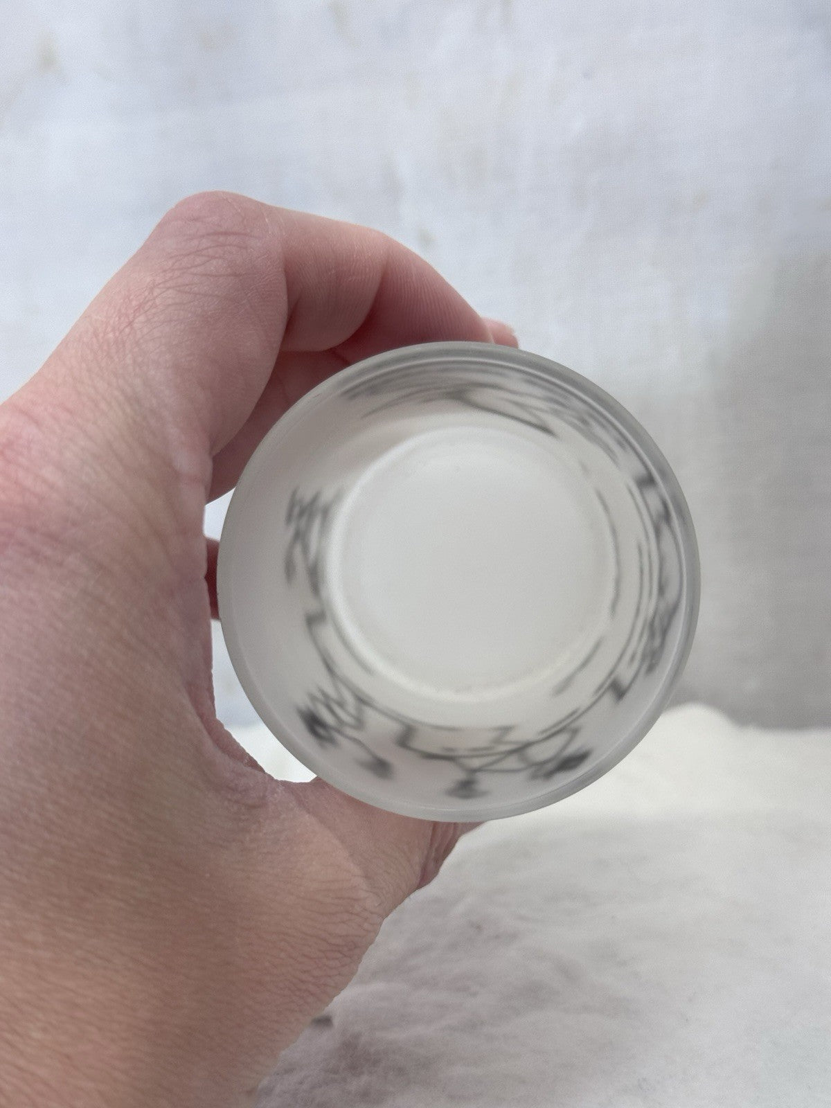 4oz Frosted Shot Glass Vintage Hazel Atlas #S-1915