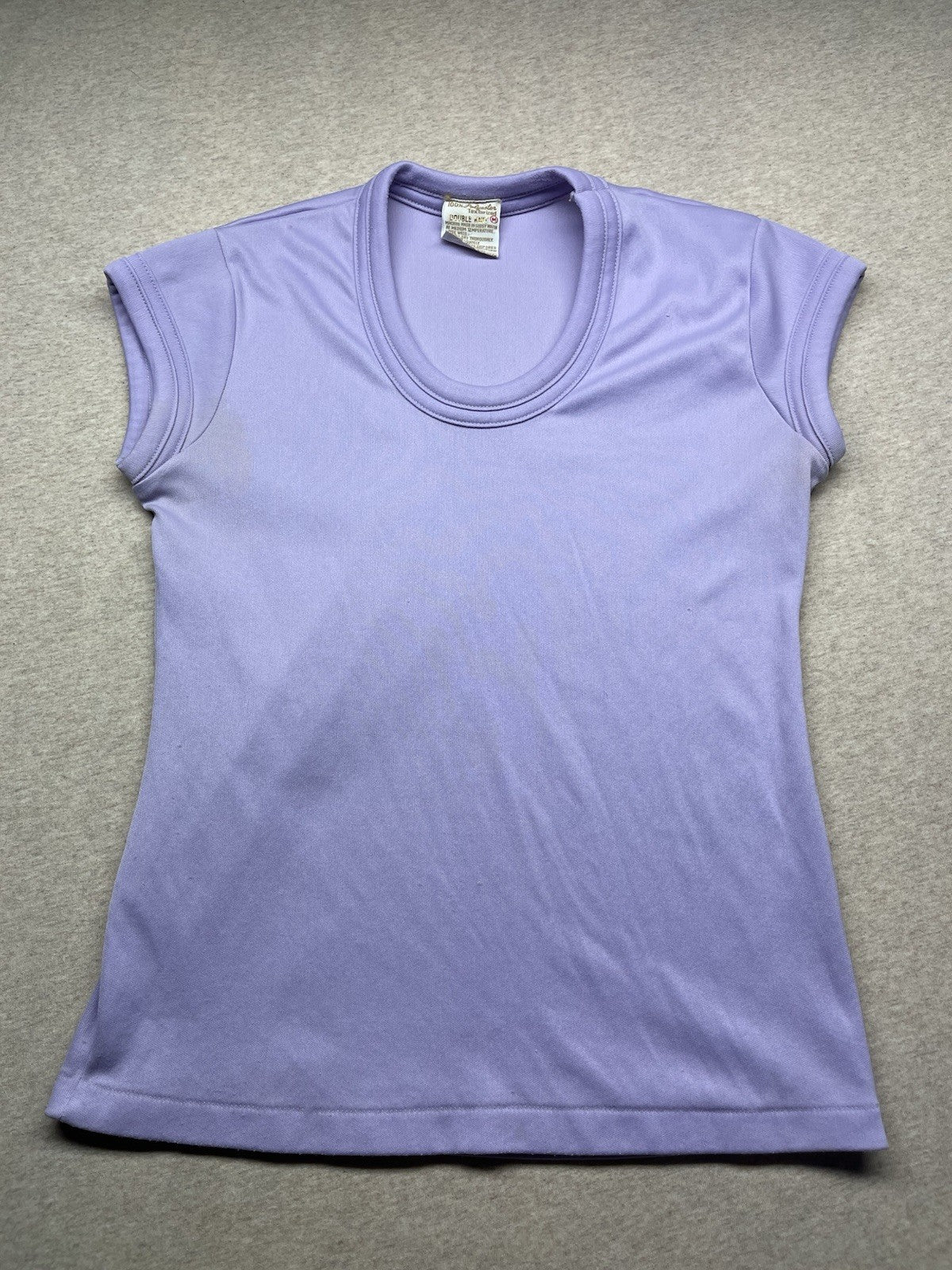 1970s Women’s Purple Knit S Sleeve Top