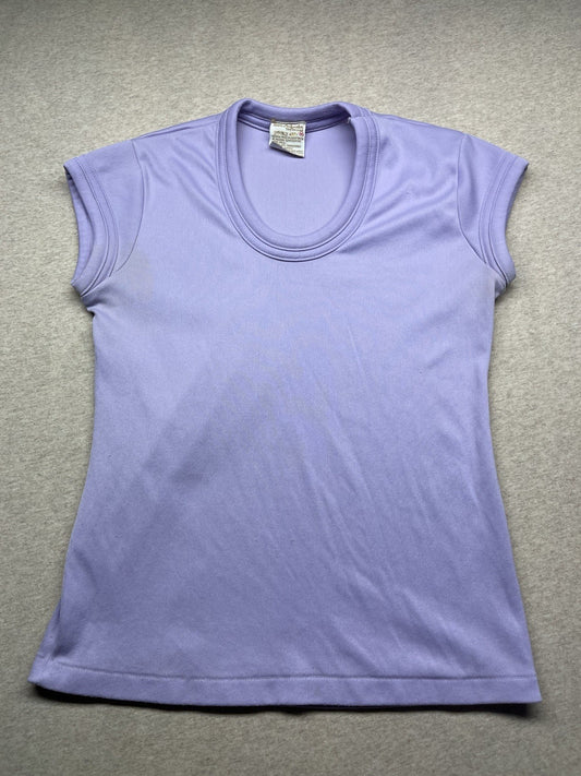 1970s Women’s Purple Knit S Sleeve Top