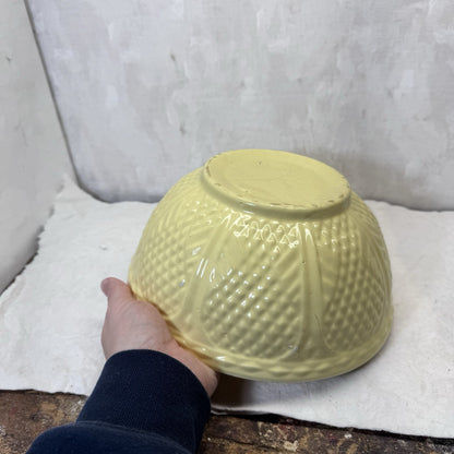Yellow Stoneware Bowl Vintage 