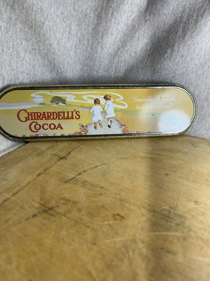 Ghirardelli’s Cocoa Empty Tin