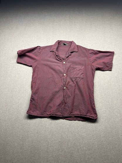 1950s,60s, Boys Youth Faded Red Cotton Shirt 