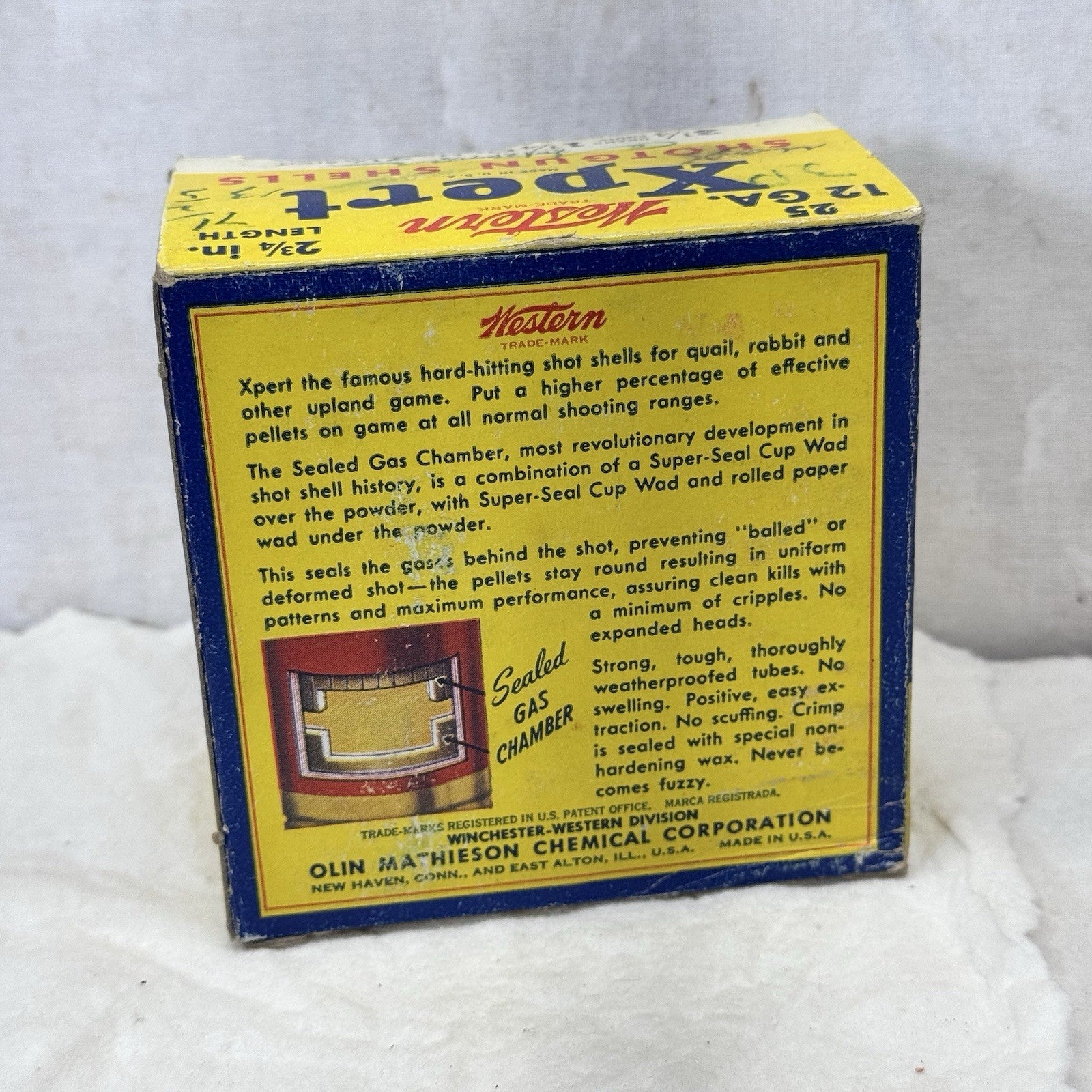 Western Shotgun Shells Xpert Vintage Empty Box
