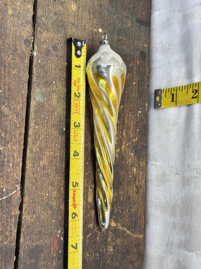 Spiral Icicle Ornament Vtg #1350