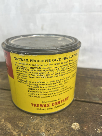 Vintage Trewax Tin Mancave