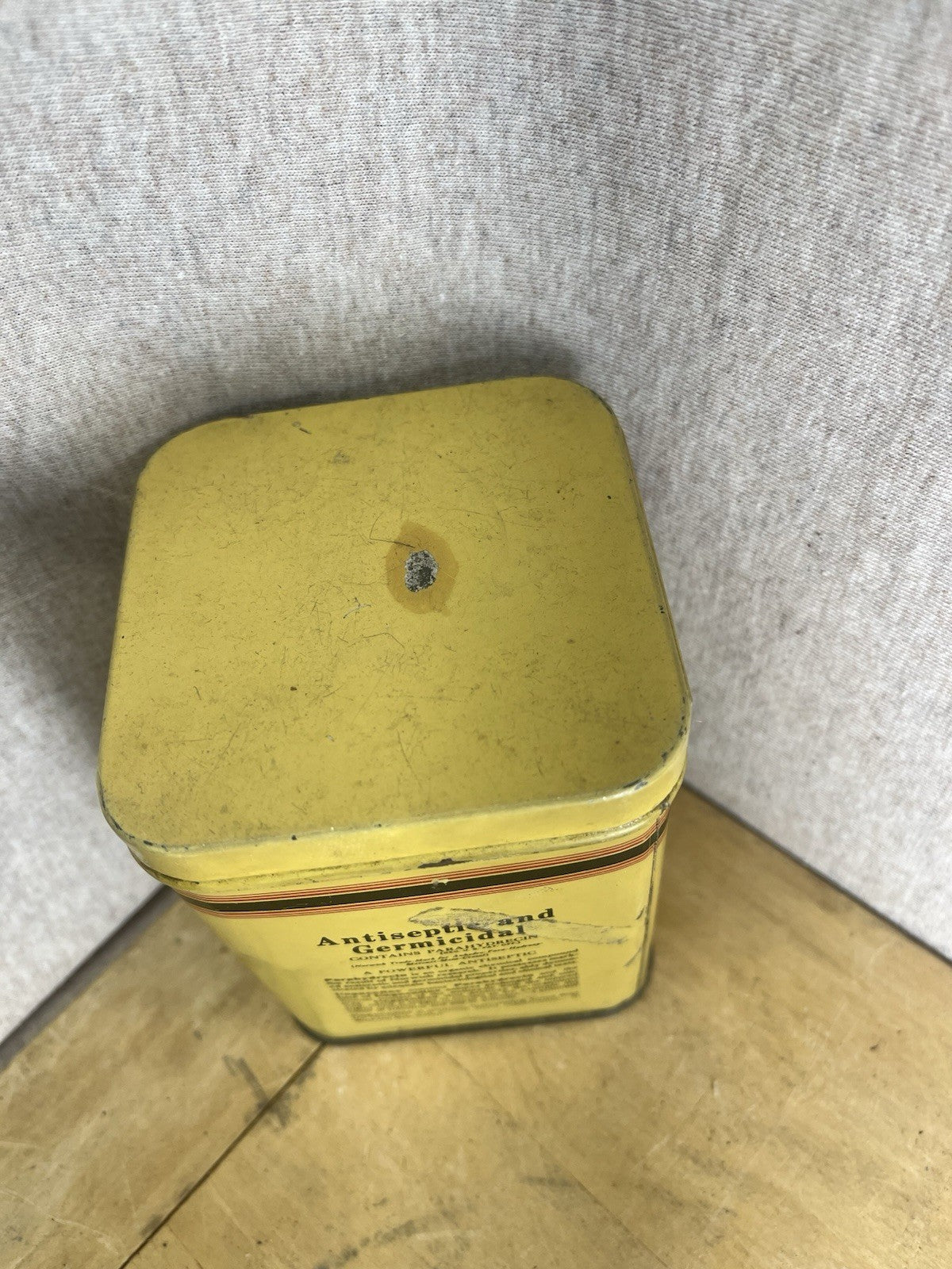 Ungentine Anesthetic Vintage Empty Tin