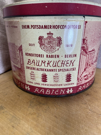 Rabien Confectioners Vintage Empty Tin