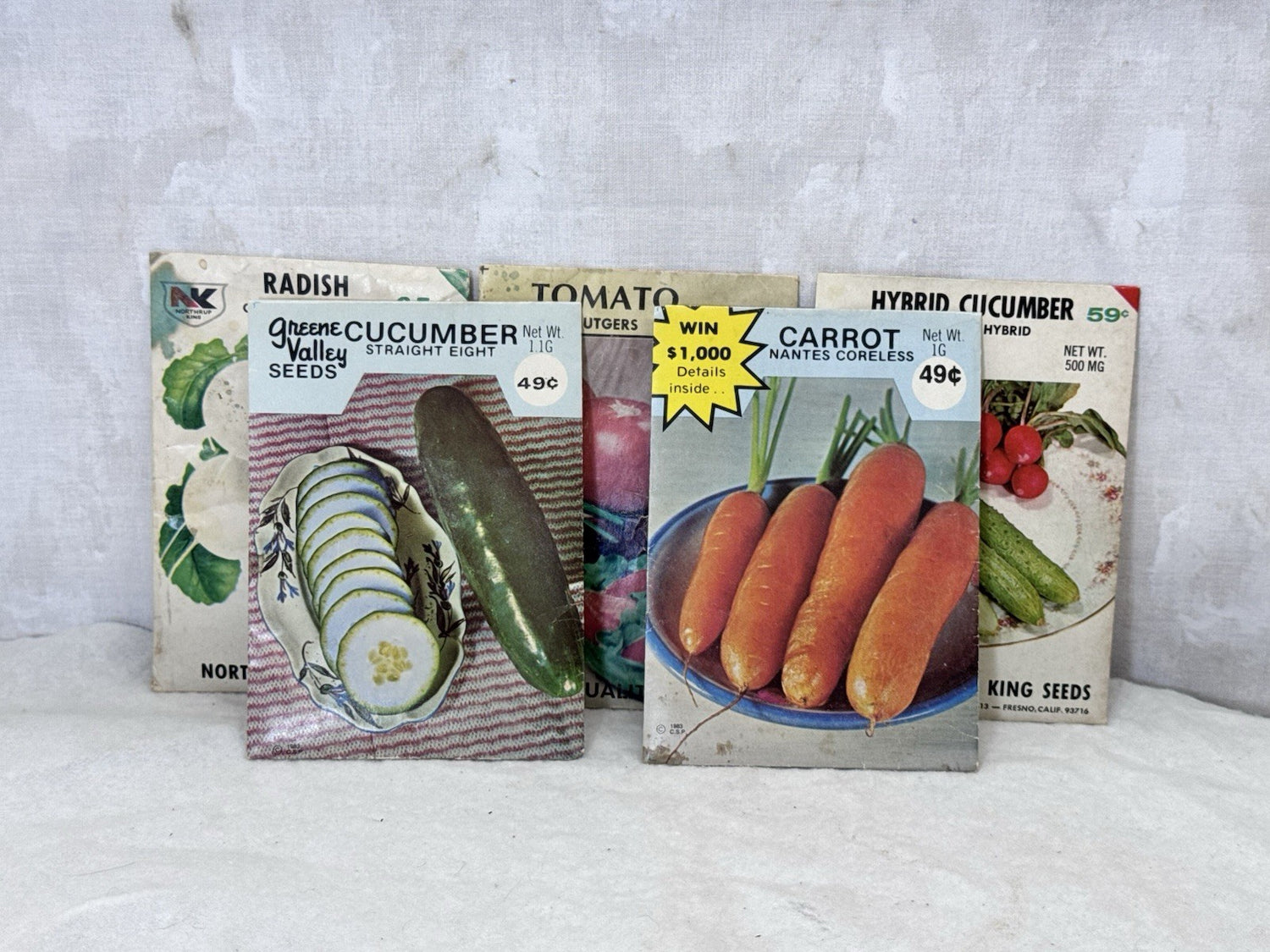 Vintage Vegtable Garden Seed Packets NOS  #S-2018