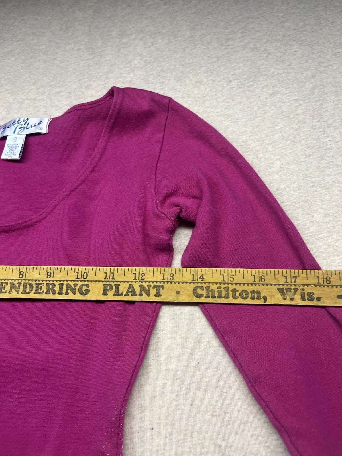 1990s Women’s Pink L Sleeve Knit Body Suit