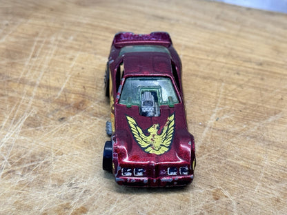 1977 RARE Hot Wheels Metallic Red Hot Bird Trans Am Firebird #1294