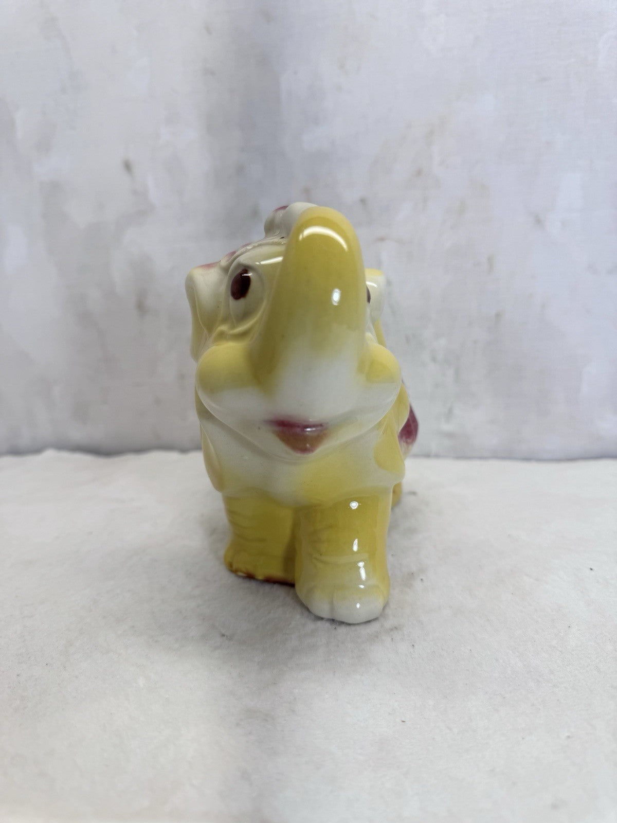 Carnival Circus Elephant Planter Vintage Flawed