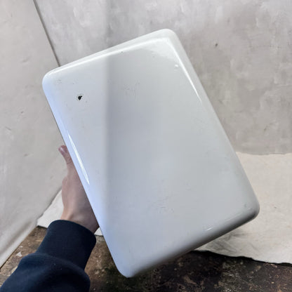 Black And White Enamelware Container Tray Storage Vintage