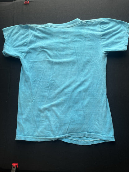 1970s, 80s Blue Distressed Coca Cola Tshirt