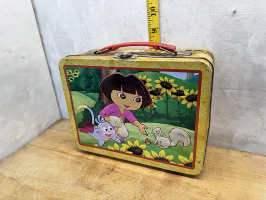 Dora The Explorer Lunch Box Tin Vintage #1497