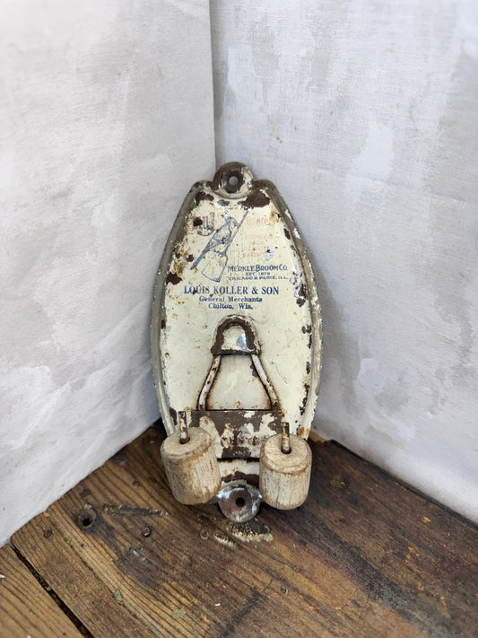 Chilton Wi Advertisement Louis Koller &Son Broom Holder Vintage #1050