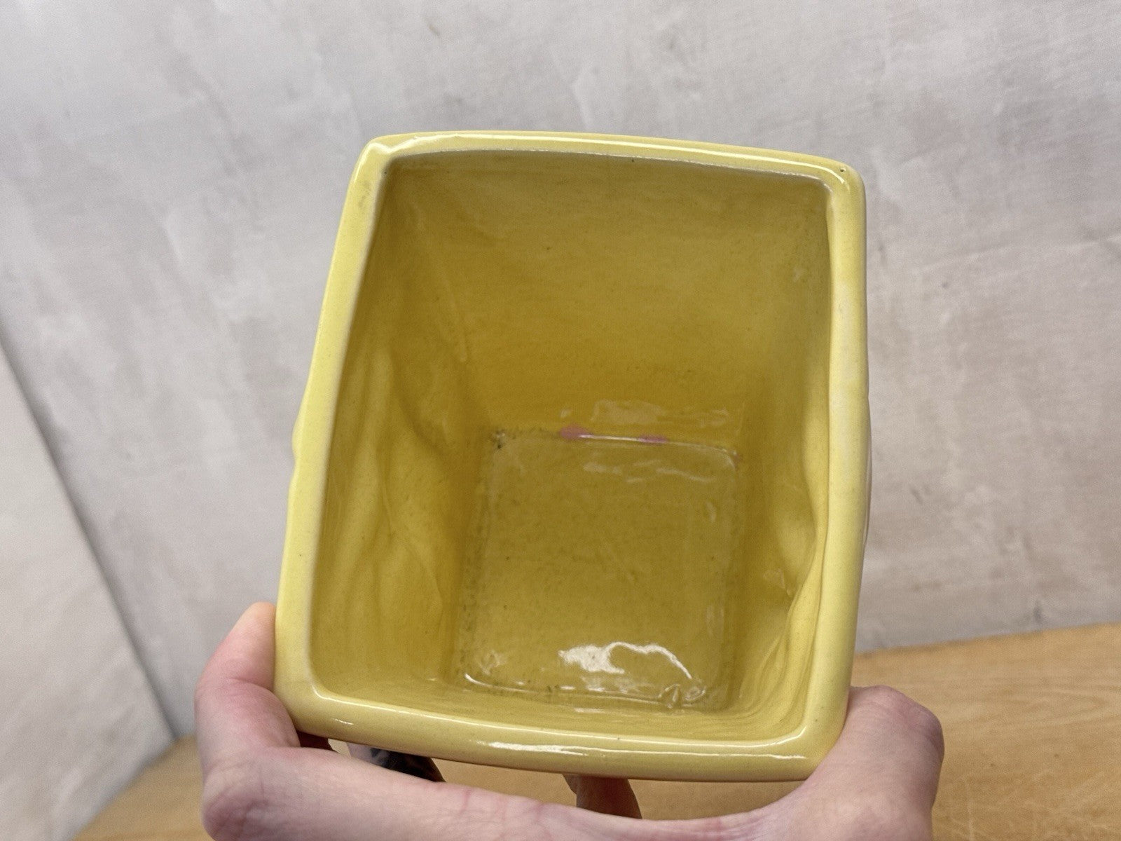Antique McCoy Yellow Pot #1166