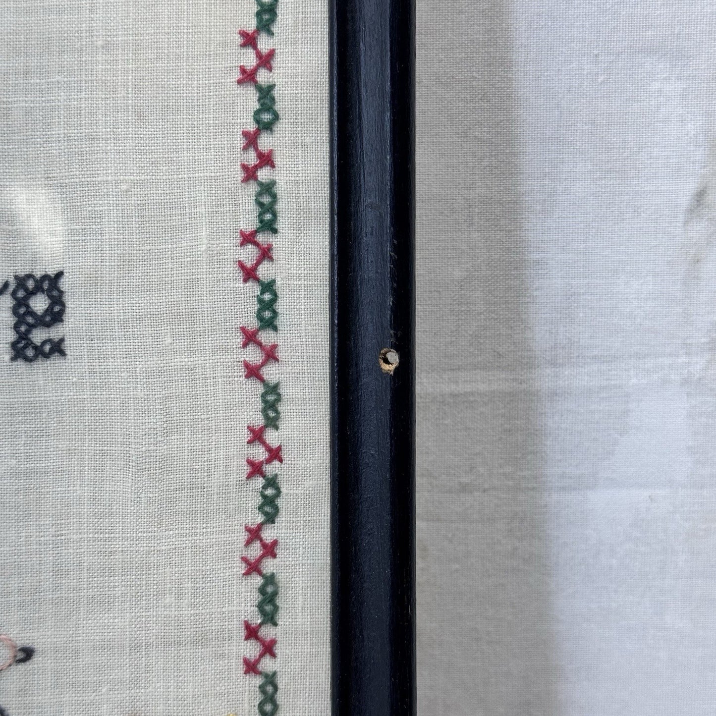 Vintage Cross Stitch Framed Picture