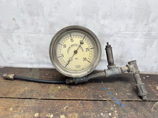 Vintage Industrial Air Pressure Gauge. #1013