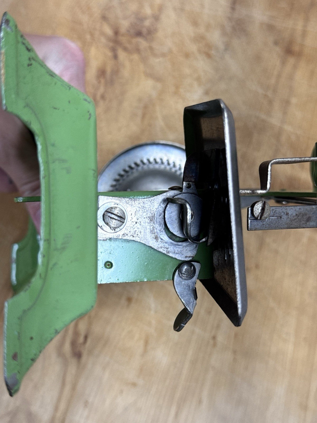 Antique Child’s Sewing Machine Green #1193