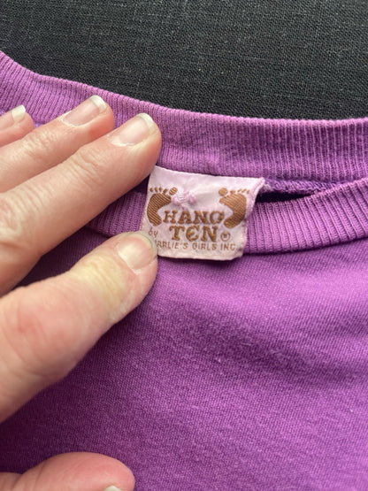 1960s, 70s Women’s Purple Hang Ten Tshirt