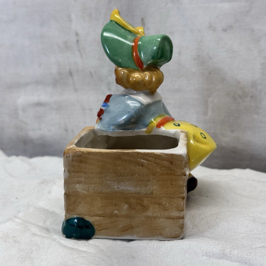 Girl Figurine Planter Vase Vintage Occupied Japan