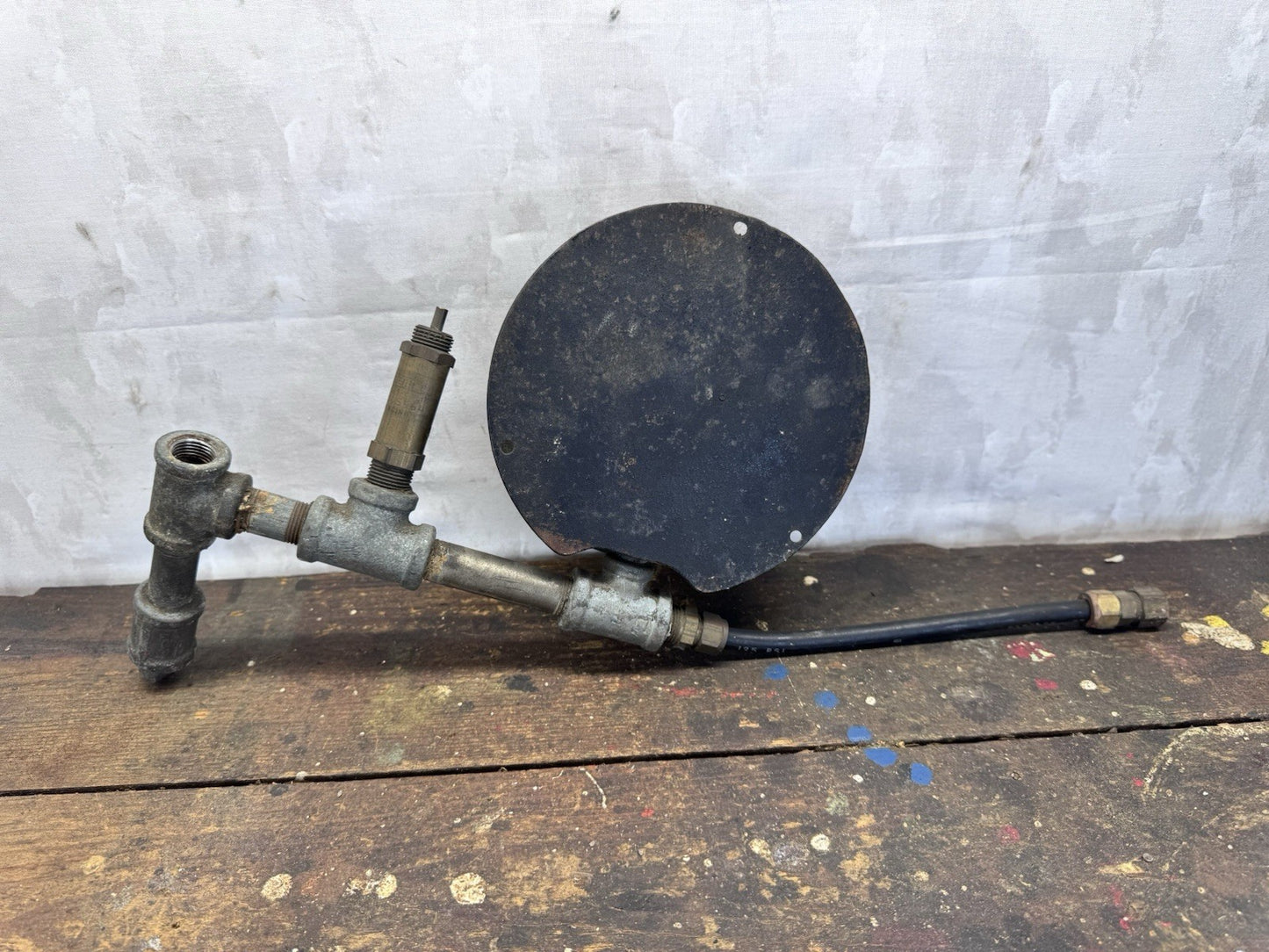 Vintage Industrial Air Pressure Gauge. #1013