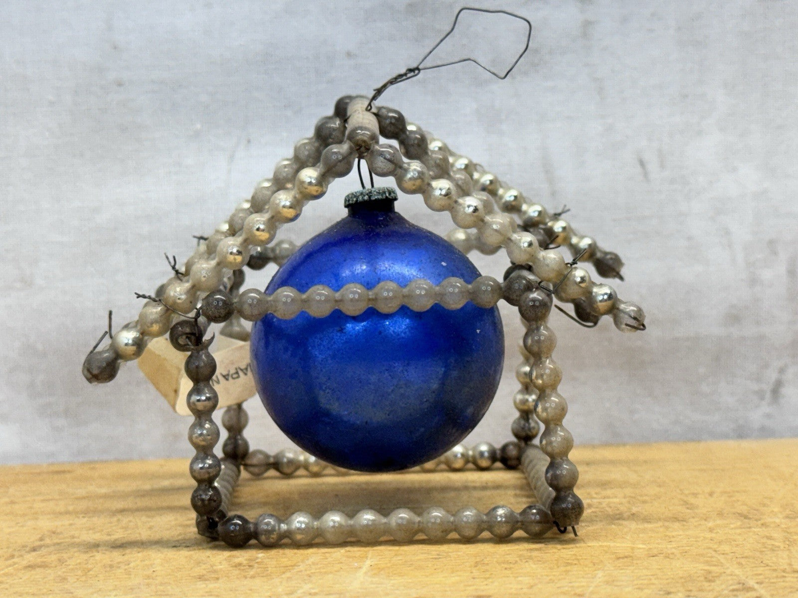 Antique Christmas Wired House Ornament Occupied Japan #1351