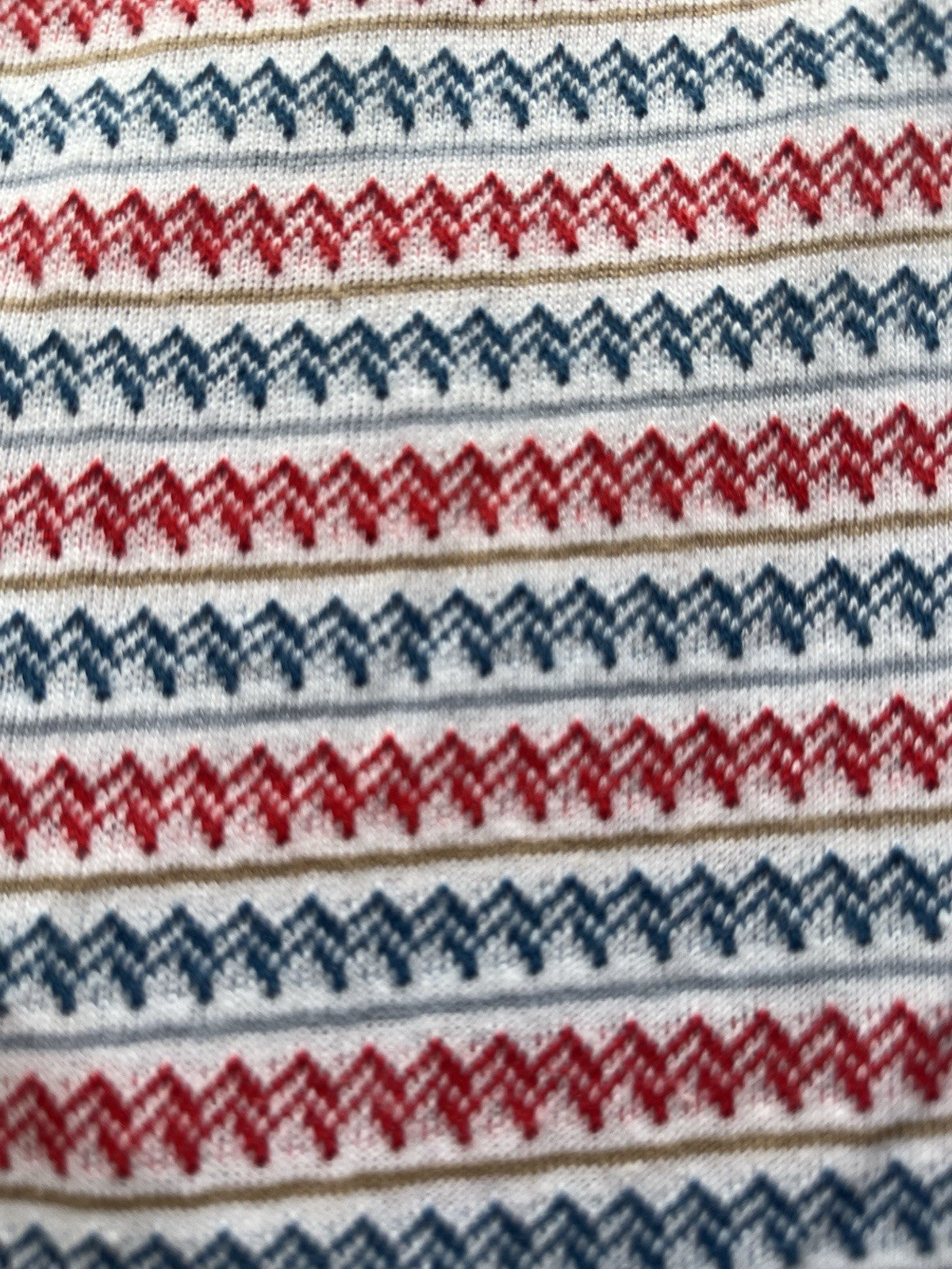 1980s Red White Blue Women’s Society Sleeveless Knit Shirt