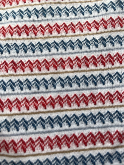 1980s Red White Blue Women’s Society Sleeveless Knit Shirt