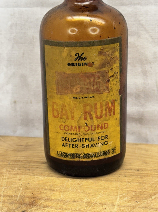 Bay Rum After Shave Vintage Bottle #1420