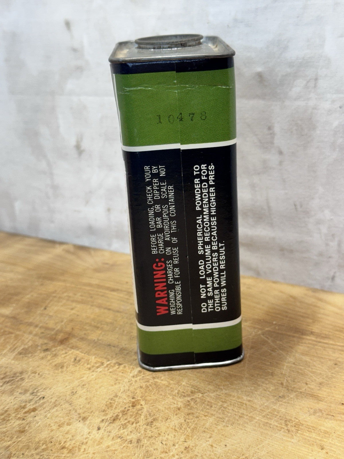 Hodgdon Rifle Powder  Vtg Composite Empty #1469