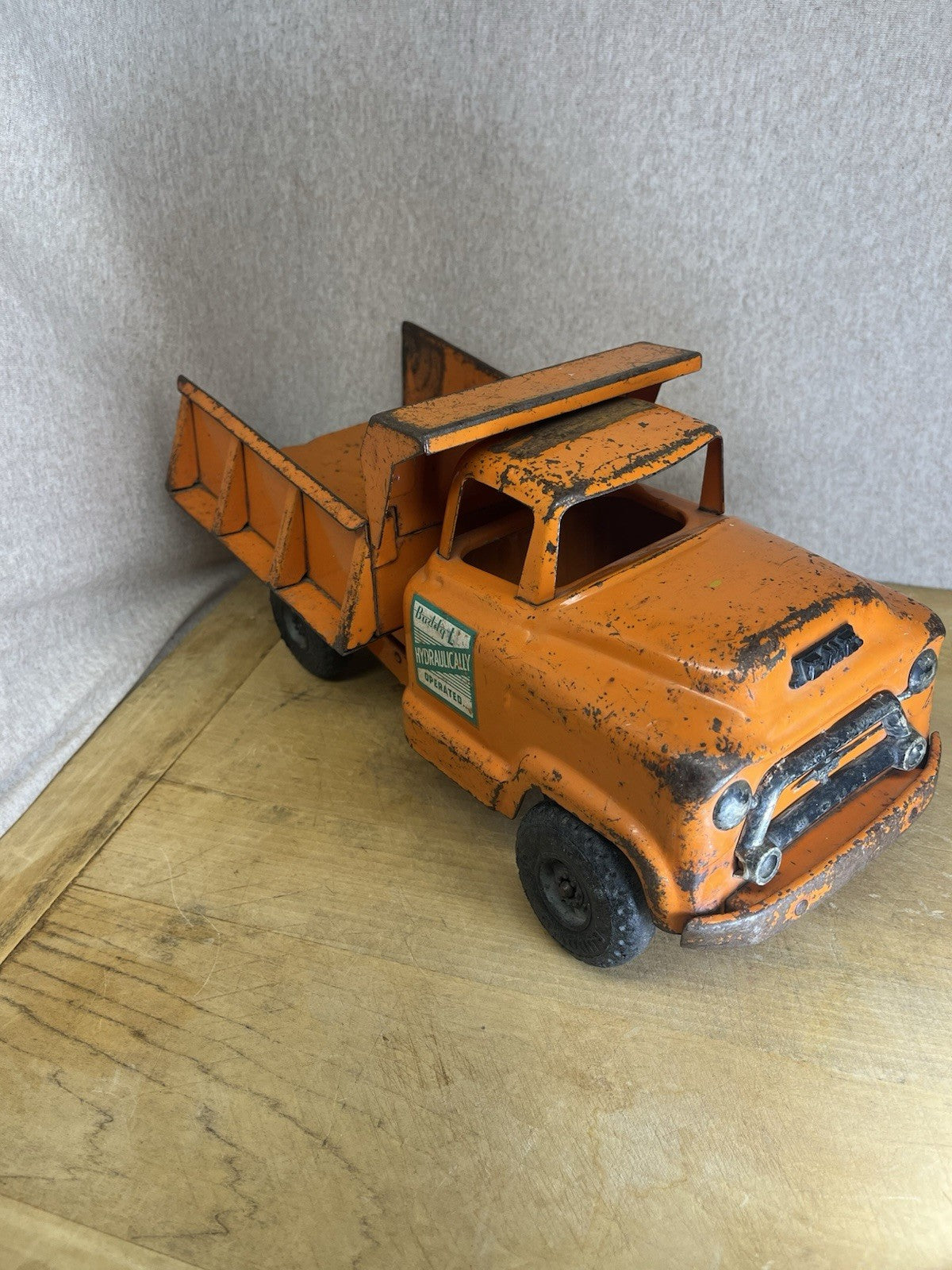 vintage buddy L hydraulic dump truck