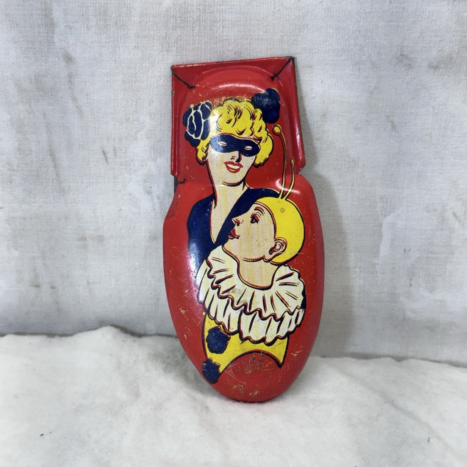 Party Toy Clacker Noise Maker Tin Lithograph Vintage