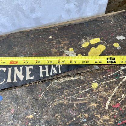 Medicine Hat Canada Vintage Fabric Pennant Banner Flag Souvenir 