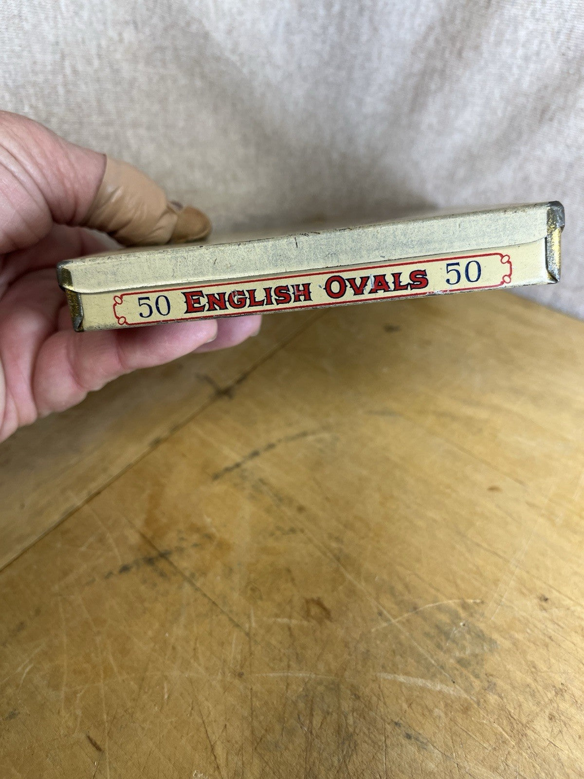 English Ovals Empty Vintage Tobacco Tin