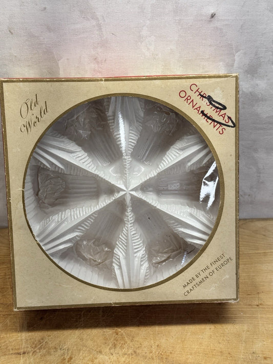 Old World West Germany Christmas Ornament Box Empty  #1383