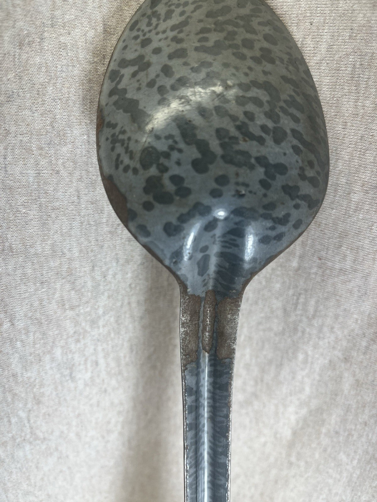 Grey Enamel 13” Spoon