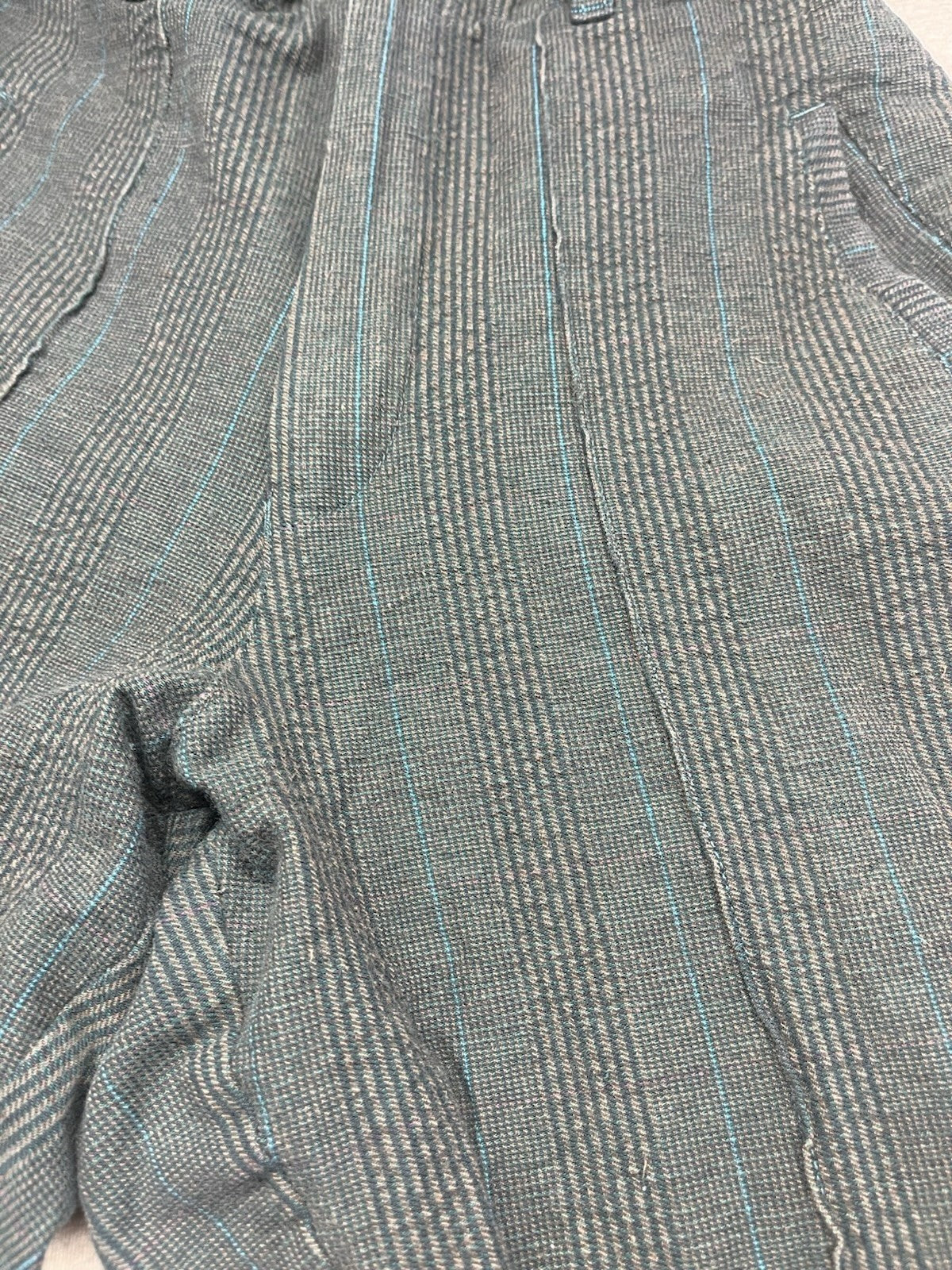 1980s Women’s Cotton Grey stripe Stirrup Pants