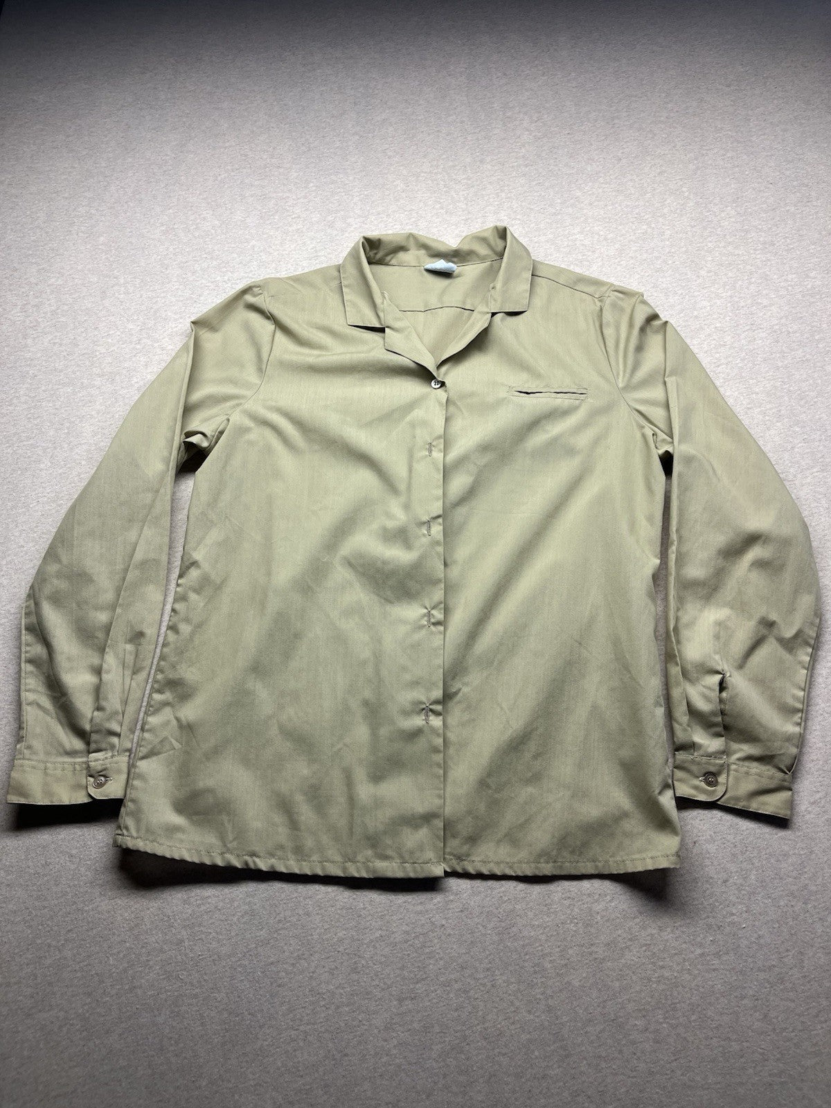 1970s Women’s Tan Cotton L Sleeve Shirt