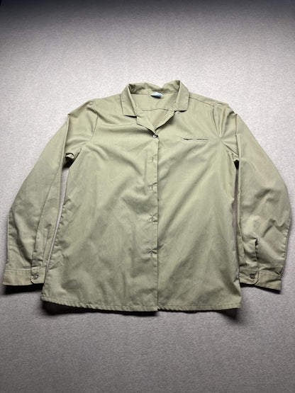 1970s Women’s Tan Cotton L Sleeve Shirt
