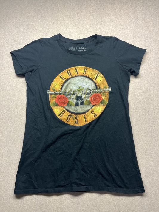 Guns And Roses Black Tshirt Lg
