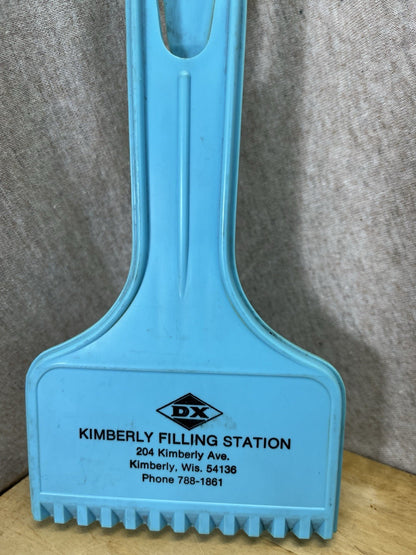 Kimberly Filling Station DX Ice Scraper Vintage 