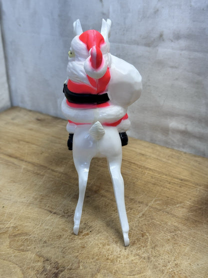 Vintage Santa Claus Christmas Reindeer #1482