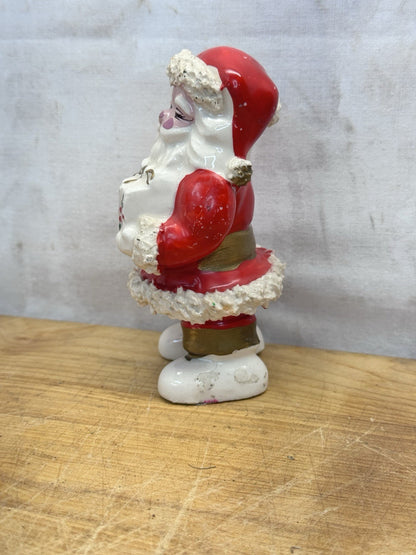 Ceramic Spaghetti Santa Vtg #1303