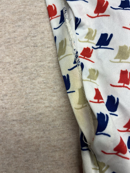 1970s Women’s Sleeveless Print Knit Top